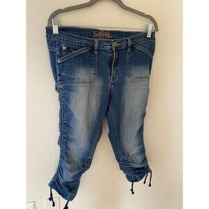 Y2K Southpole Jeans Blue Capris with drawstring Size 11